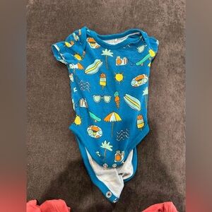 Little Sleepies Blue Onesie